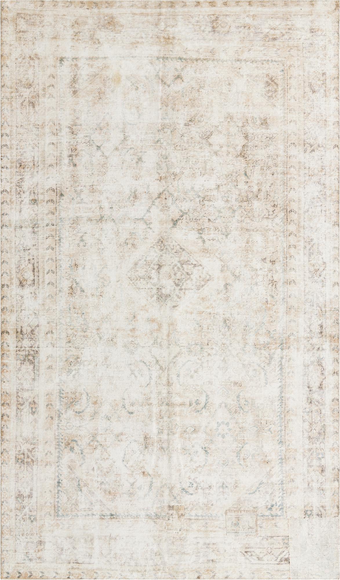 6' 8 x 11' 6 Hand Knotted Ultra Vintage Persian Wool Rug