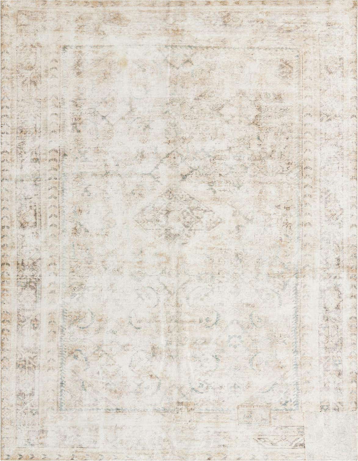 Primary image 6' 8 x 11' 6  Hand Knotted Ultra Vintage Persian Wool Rug