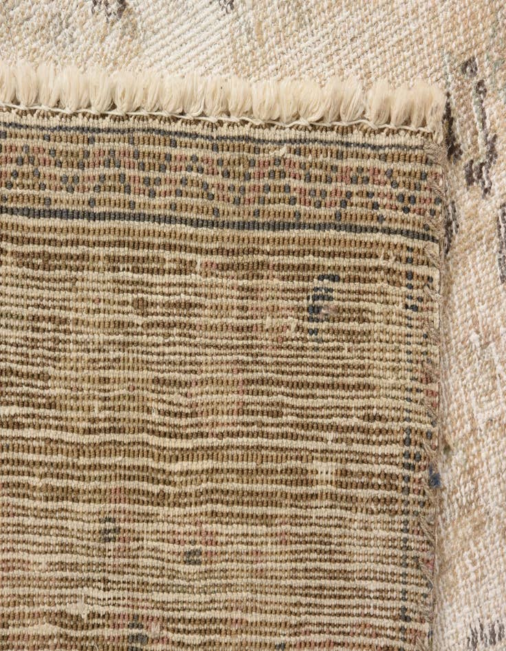 Detail image of 6' 4 x 9' 2  Hand Knotted Ultra Vintage Persian Wool Rug