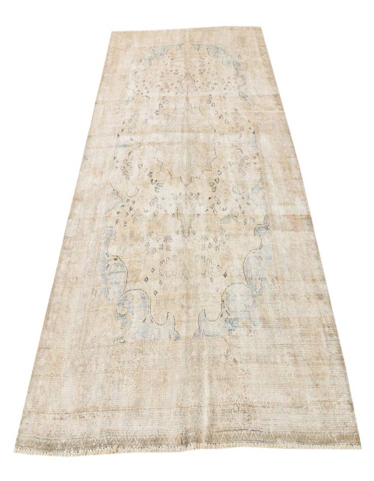 Detail image of 6' 4 x 9' 2  Hand Knotted Ultra Vintage Persian Wool Rug