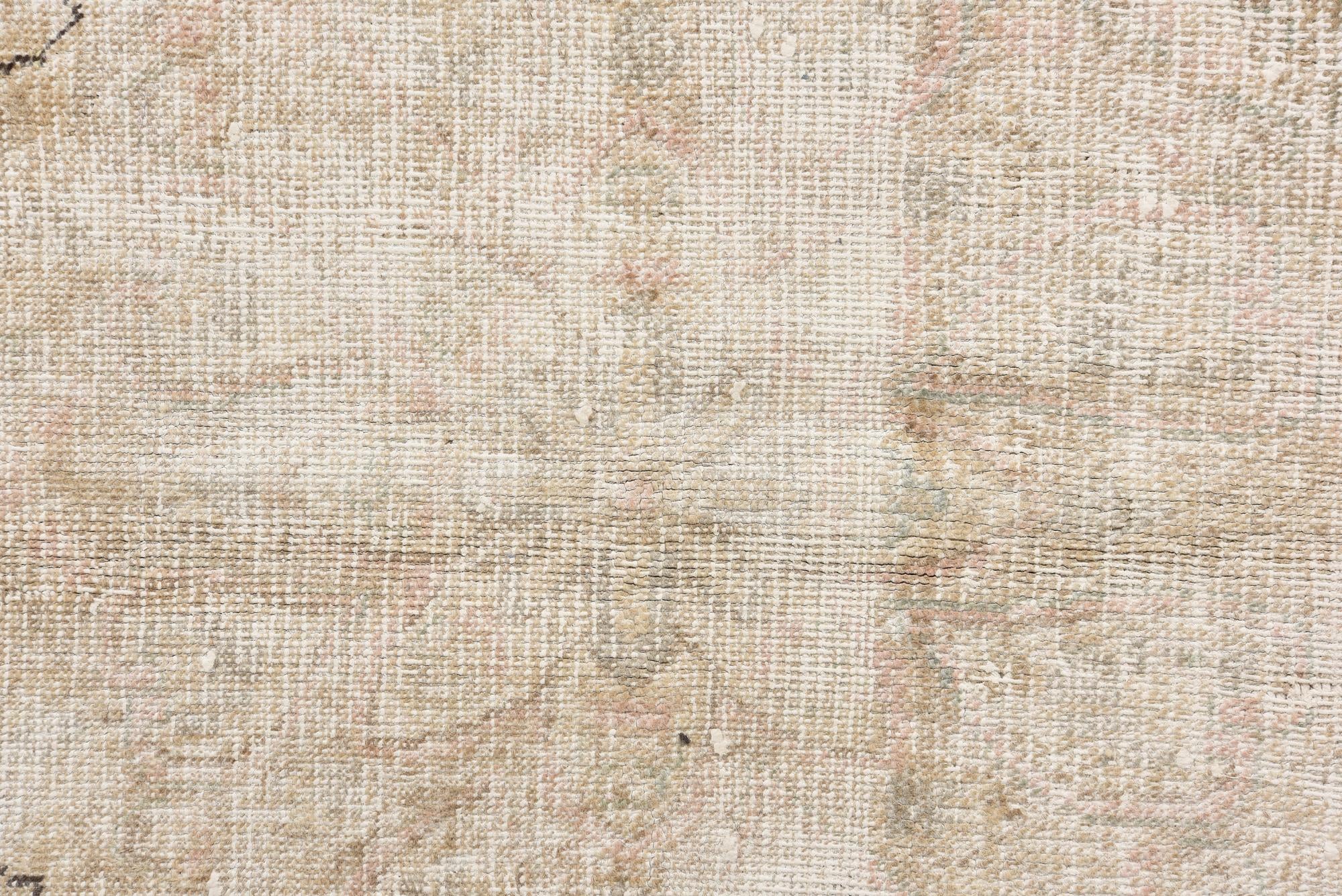6' 4 x 9' 2 Hand Knotted Ultra Vintage Persian Wool Rug
