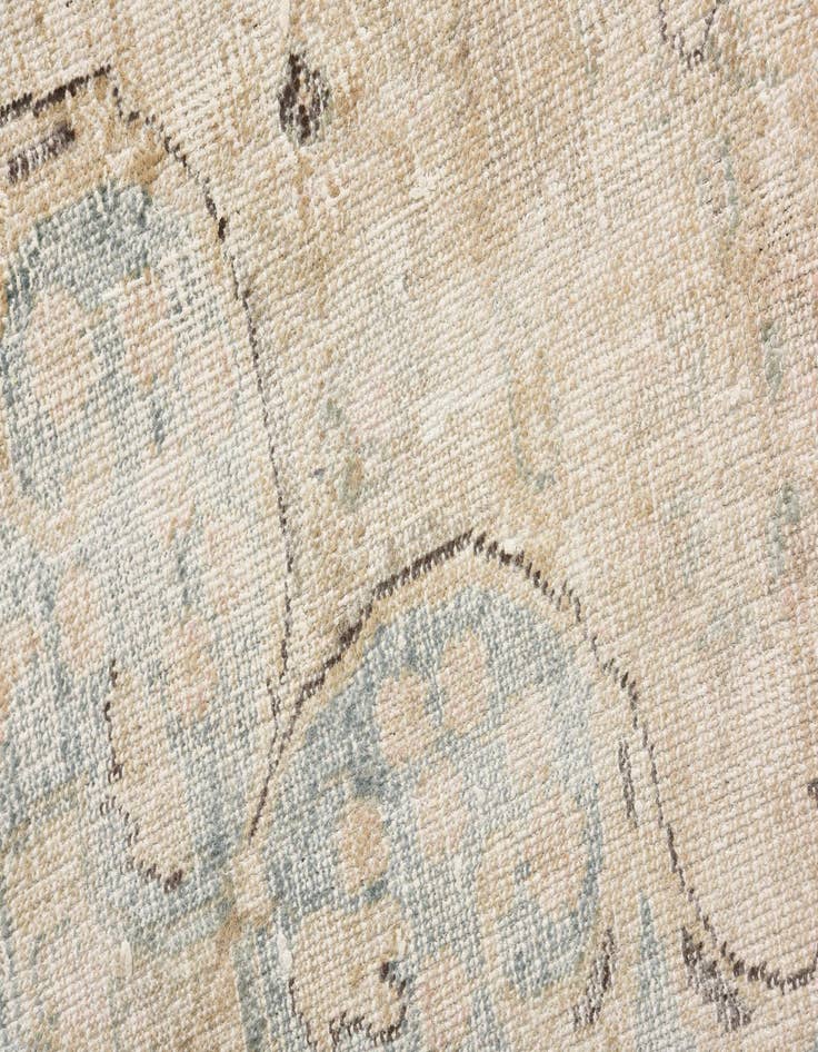 Detail image of 6' 4 x 9' 2  Hand Knotted Ultra Vintage Persian Wool Rug