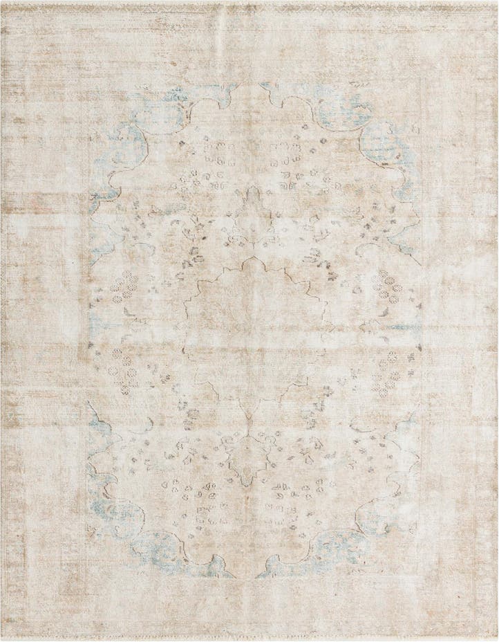  6' 4 x 9' 2  Hand Knotted Ultra Vintage Persian W...