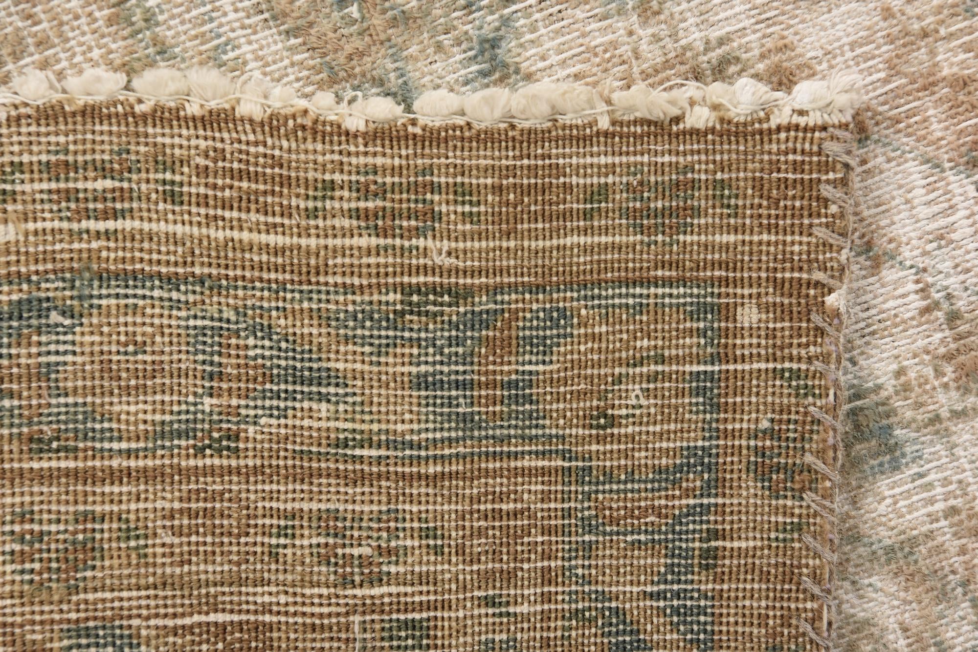 6' 9 x 10' Hand Knotted Ultra Vintage Persian Wool Rug