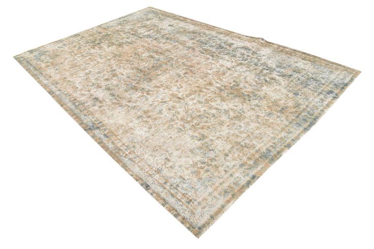 Detail image of 6' 9 x 10' Hand Knotted Ultra Vintage Persian Wool Rug