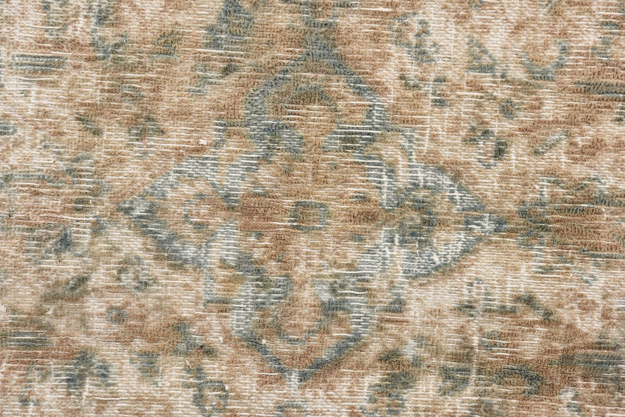6' 9 x 10' Hand Knotted Ultra Vintage Persian Wool Rug
