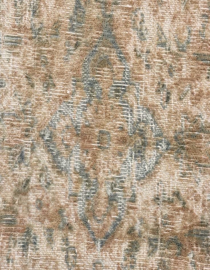 Detail image of 6' 9 x 10'  Hand Knotted Ultra Vintage Persian Wool Rug