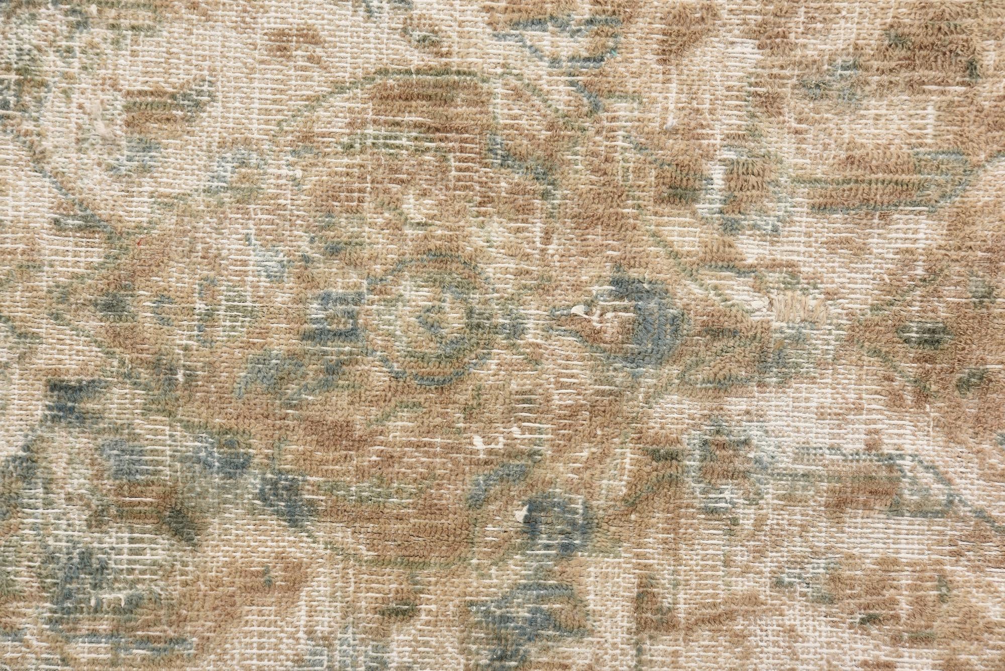 6' 9 x 10' Hand Knotted Ultra Vintage Persian Wool Rug