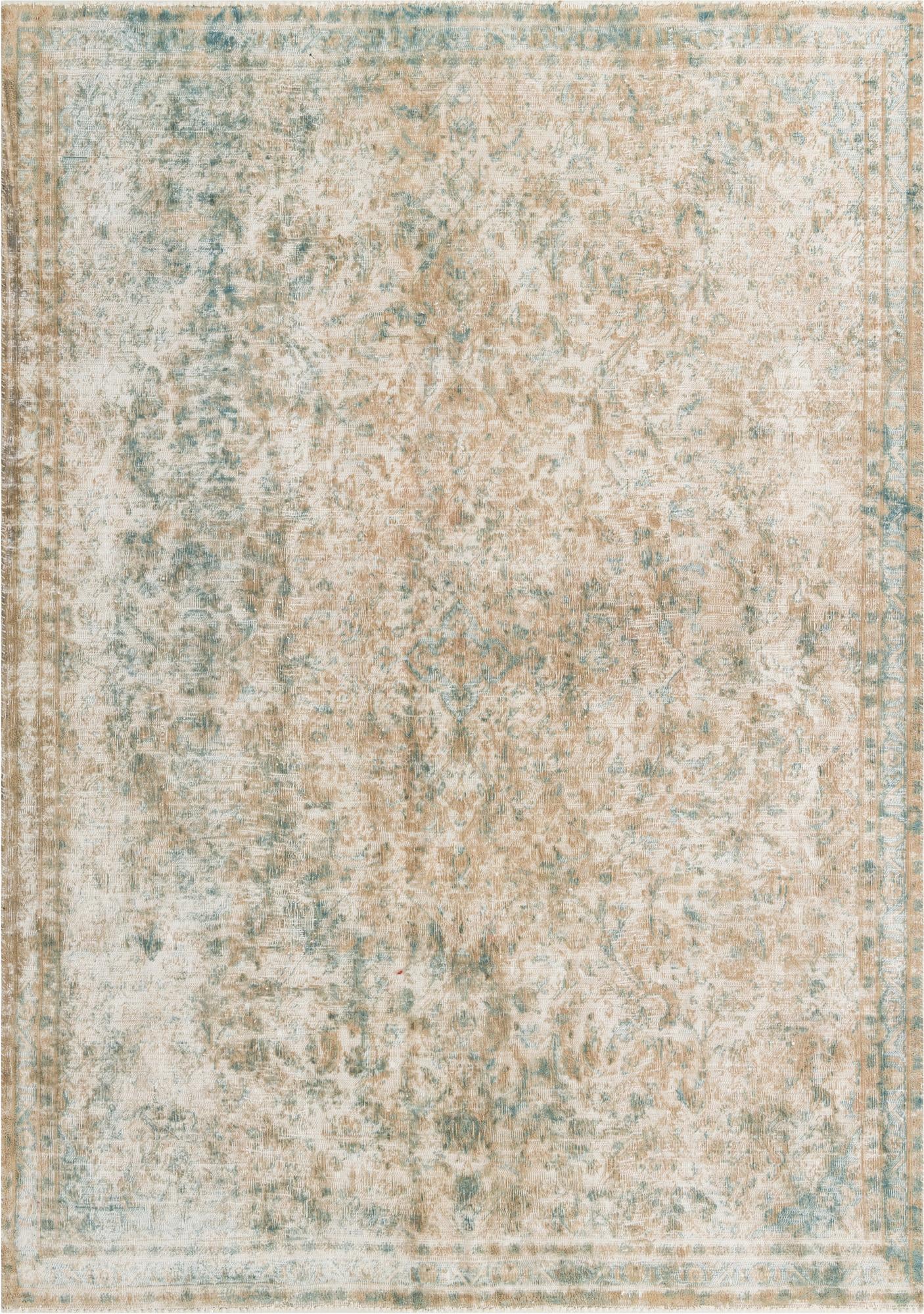 6' 9 x 10' Hand Knotted Ultra Vintage Persian Wool Rug