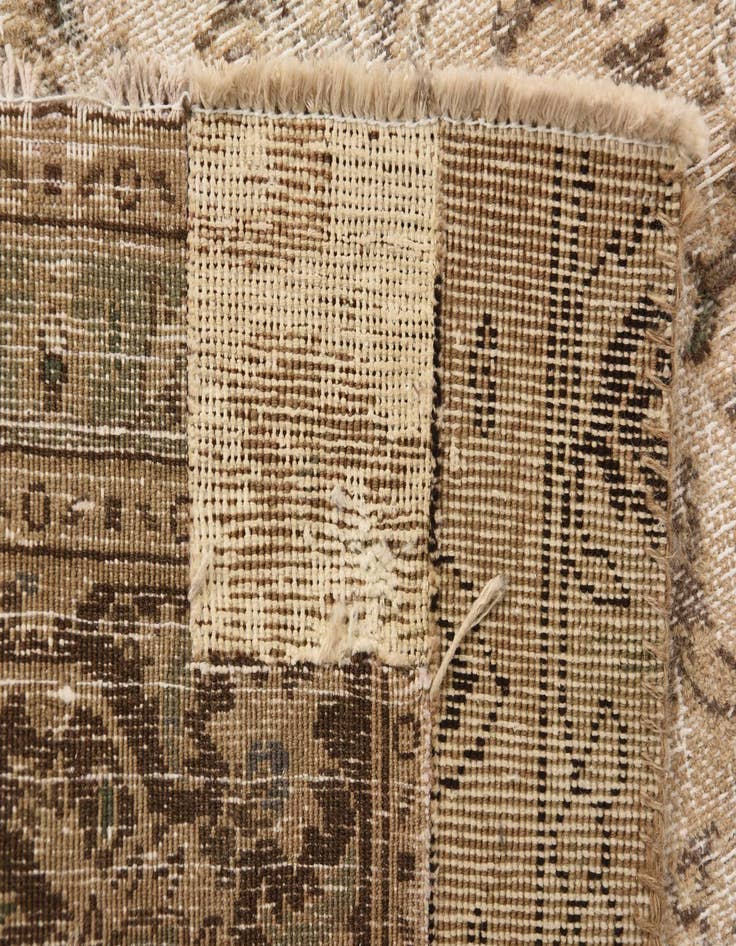 Detail image of 6' 9 x 8' 9  Hand Knotted Ultra Vintage Persian Wool Rug