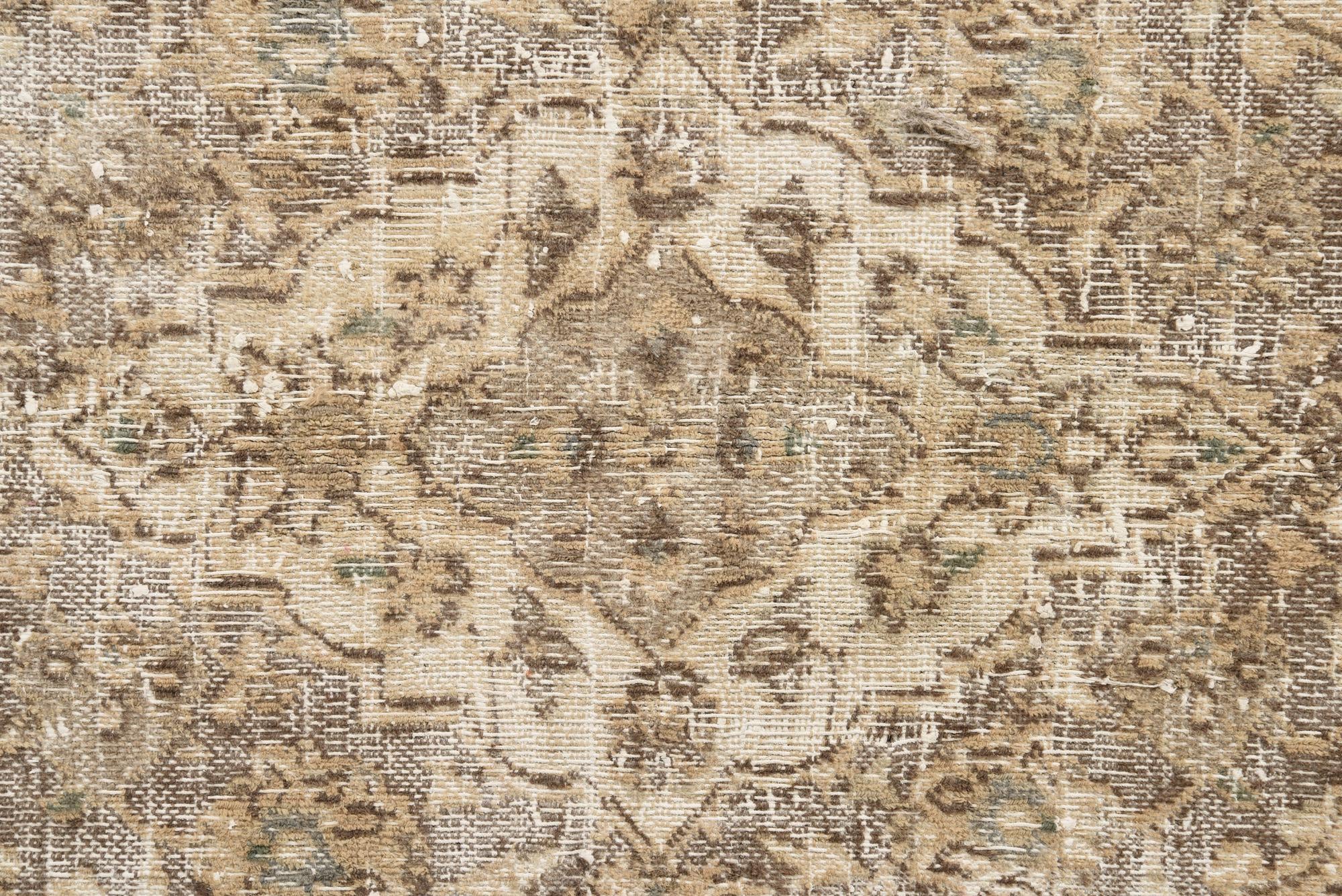 6' 9 x 8' 9 Hand Knotted Ultra Vintage Persian Wool Rug