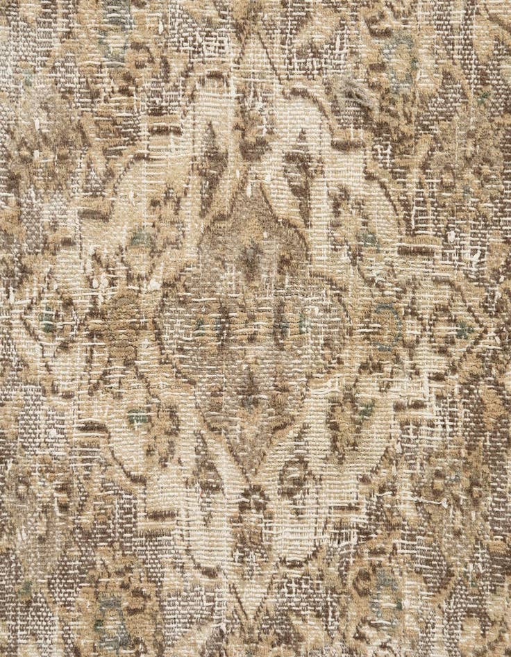 Detail image of 6' 9 x 8' 9  Hand Knotted Ultra Vintage Persian Wool Rug