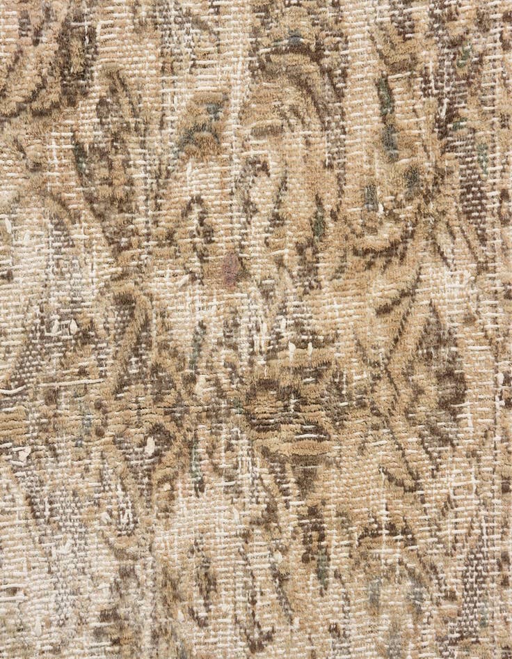 Detail image of 6' 9 x 8' 9  Hand Knotted Ultra Vintage Persian Wool Rug