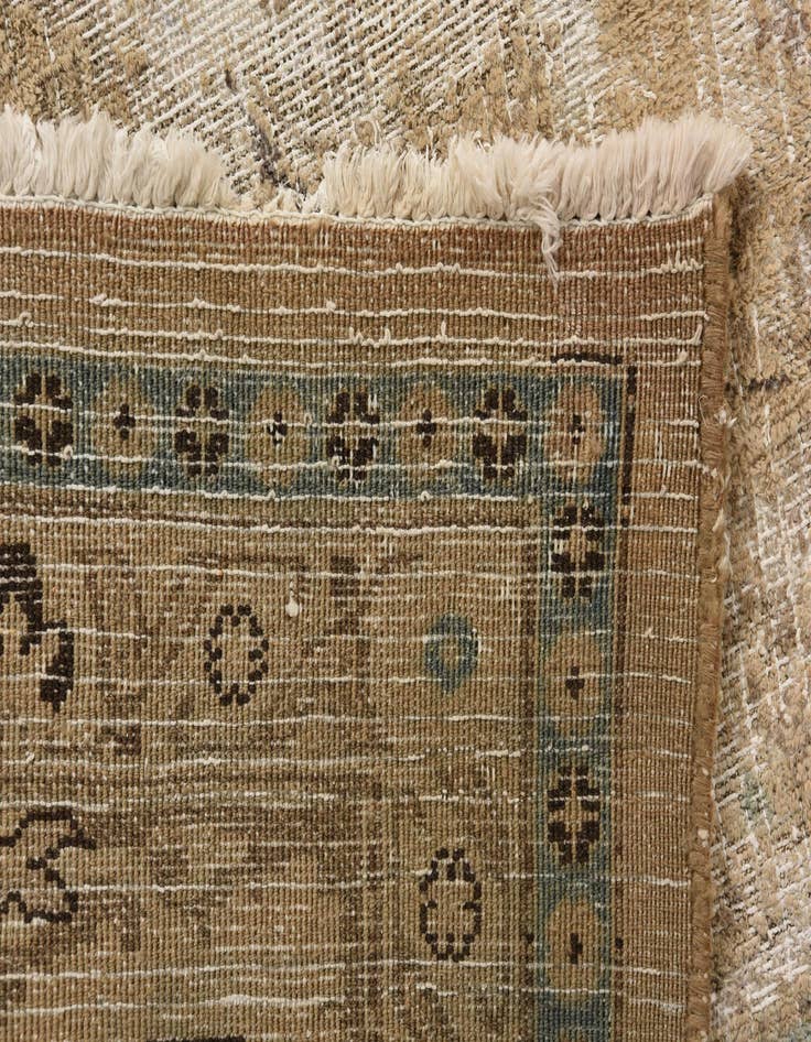 Detail image of 9' 7 x 12' 5  Hand Knotted Ultra Vintage Persian Wool Rug