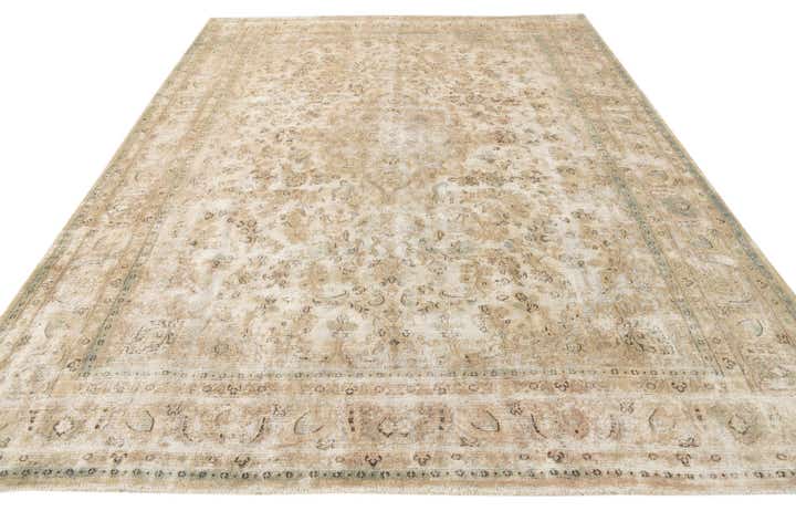 9' 7 x 12' 5 Hand Knotted Ultra Vintage Persian Wool Rug