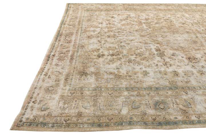 9' 7 x 12' 5 Hand Knotted Ultra Vintage Persian Wool Rug
