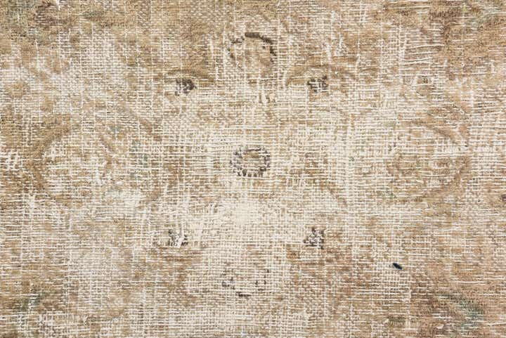 9' 7 x 12' 5 Hand Knotted Ultra Vintage Persian Wool Rug