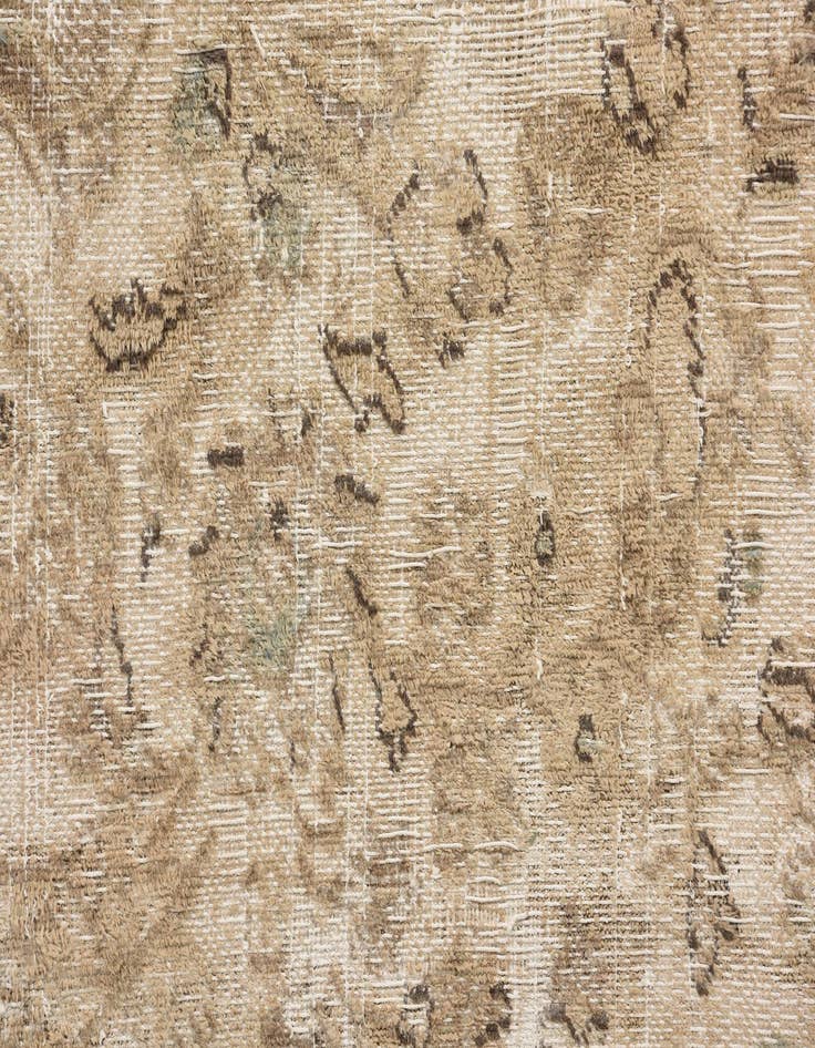 Detail image of 9' 7 x 12' 5  Hand Knotted Ultra Vintage Persian Wool Rug
