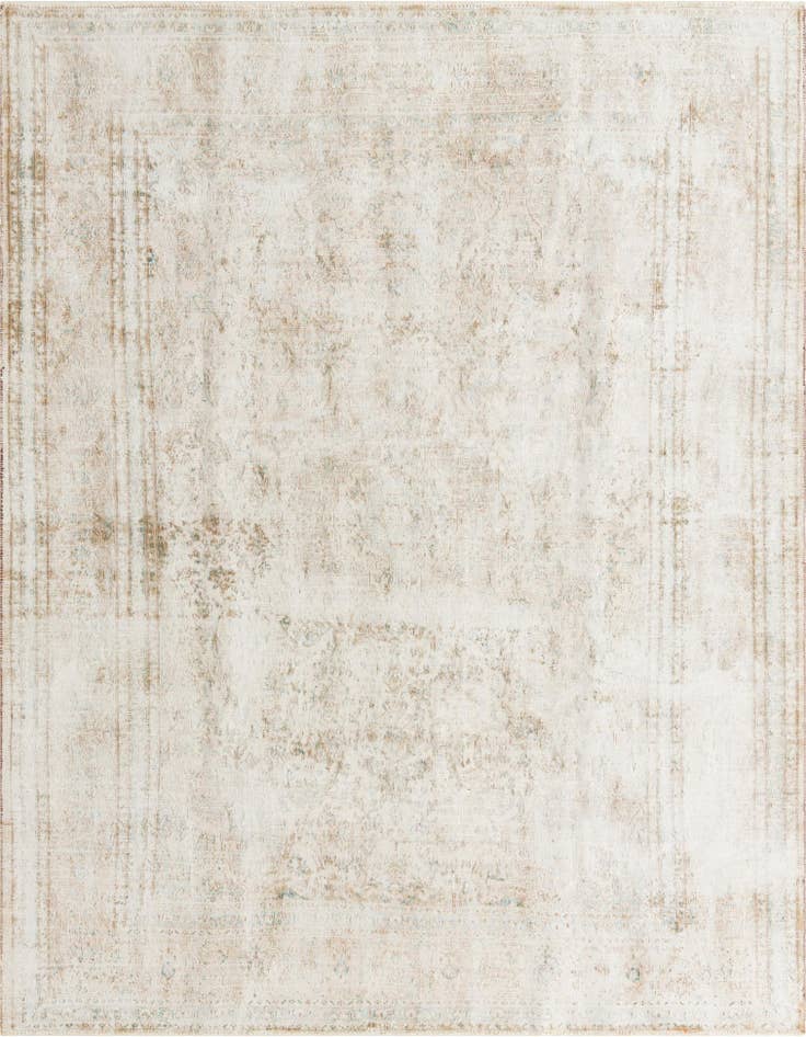 Detail image of 8' 2 x 10' 8 Hand Knotted Ultra Vintage Persian Wool Rug