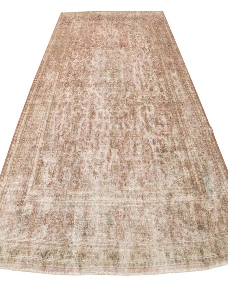 Detail image of 9' 7 x 12' 7  Hand Knotted Ultra Vintage Persian Wool Rug