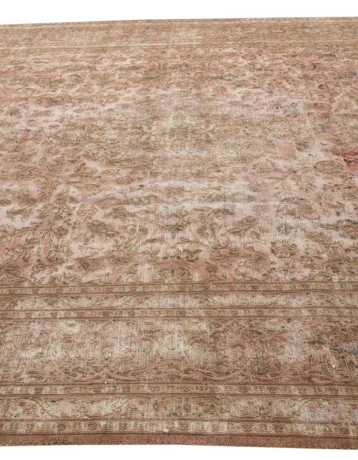 Detail image of 9' 7 x 12' 7  Hand Knotted Ultra Vintage Persian Wool Rug