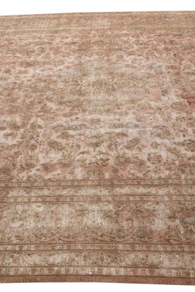 290cm x 385cm Noué main Ultra Vintage Tapis Persan Laine