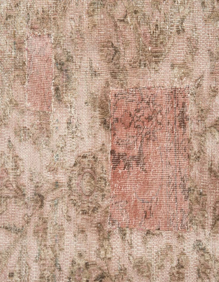 Detail image of 9' 7 x 12' 7  Hand Knotted Ultra Vintage Persian Wool Rug