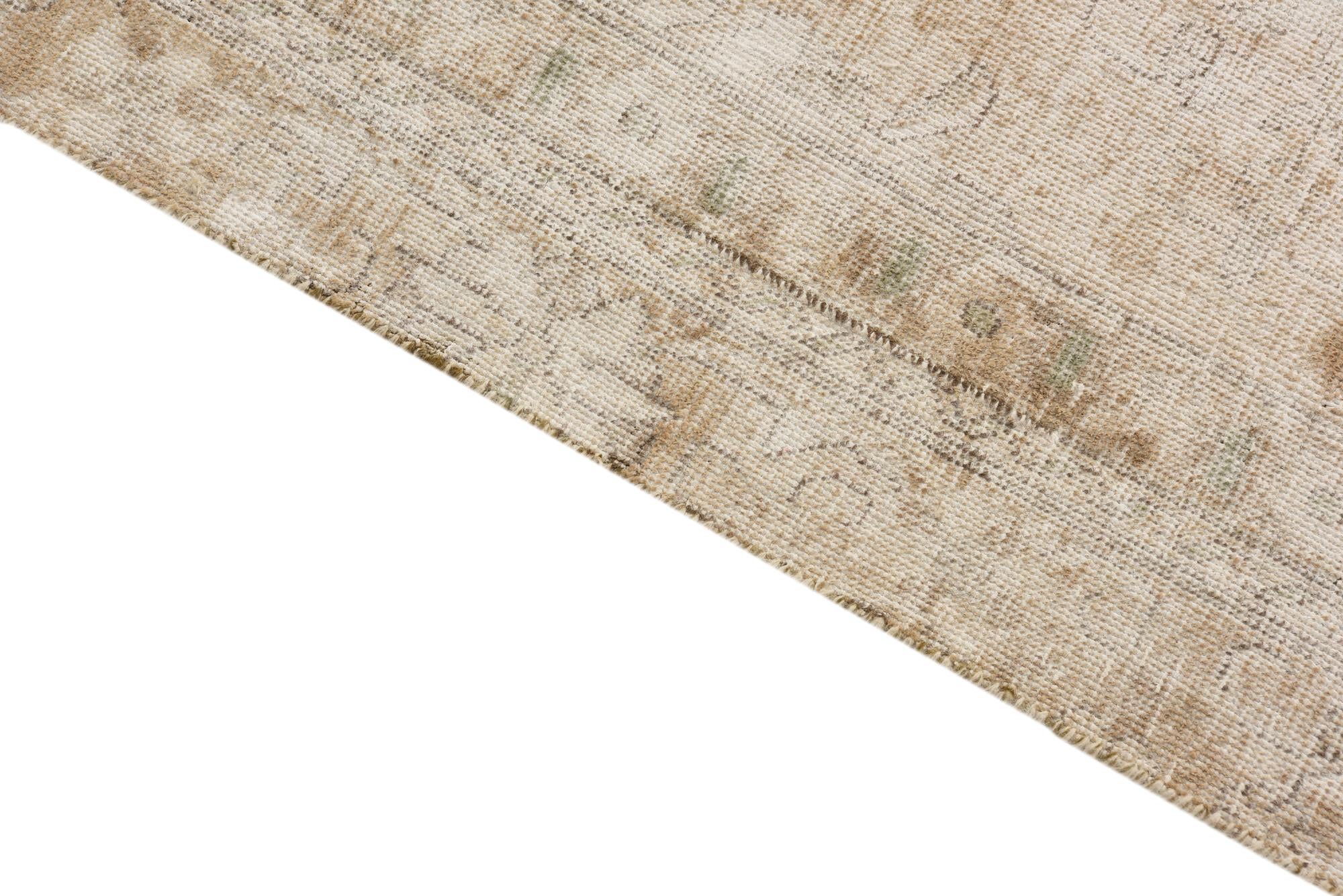 9' 1 x 12' 10 Hand Knotted Ultra Vintage Persian Wool Rug