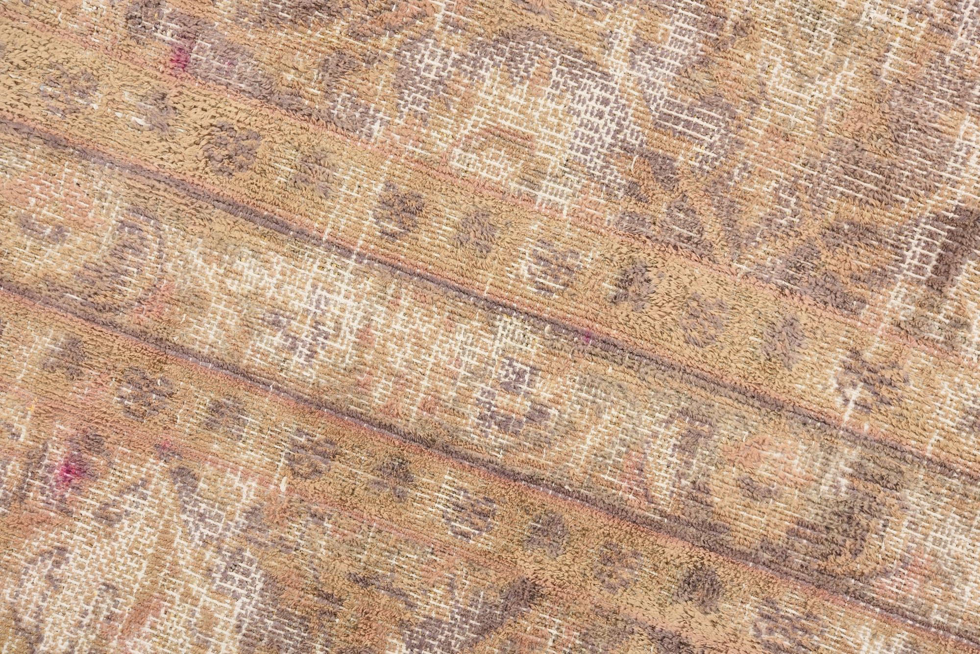 9' 7 x 12' 8 Hand Knotted Ultra Vintage Persian Wool Rug