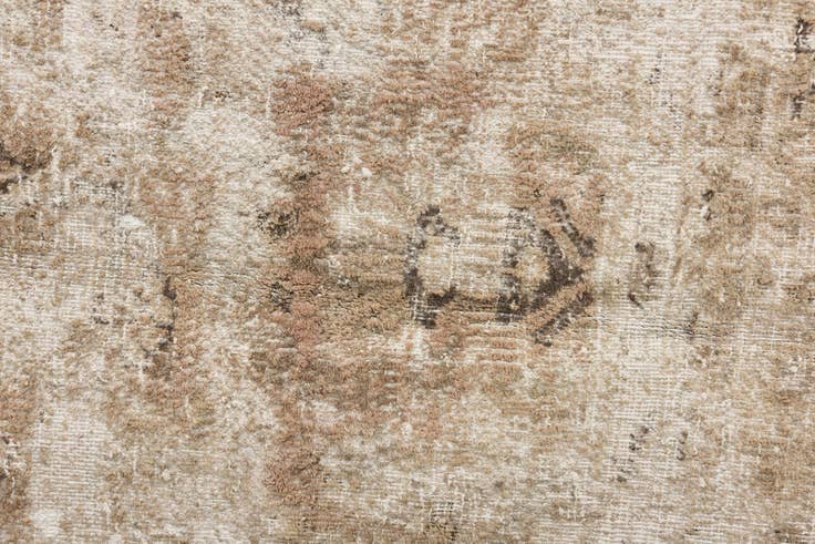 Detail image of 8' 10 x 11' 5 Hand Knotted Ultra Vintage Persian Wool Rug