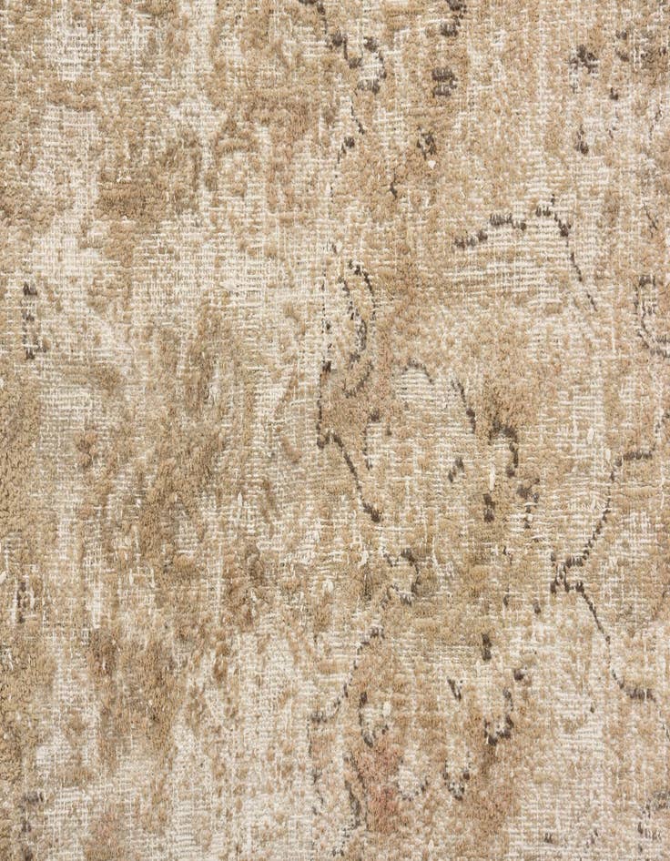 Detail image of 8' 10 x 11' 5  Hand Knotted Ultra Vintage Persian Wool Rug