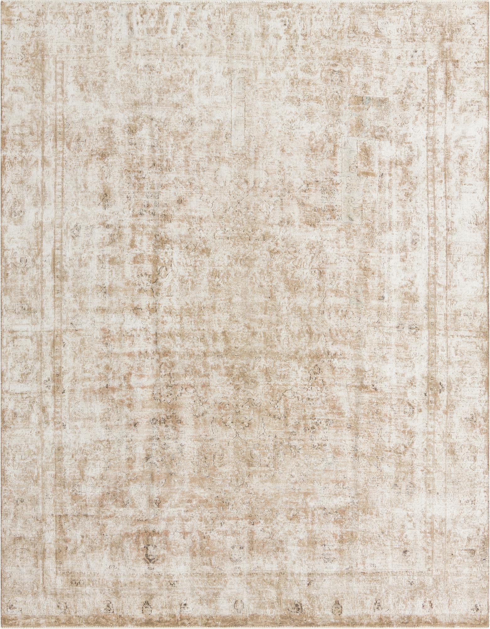 8' 10 x 11' 5 Hand Knotted Ultra Vintage Persian Wool Rug