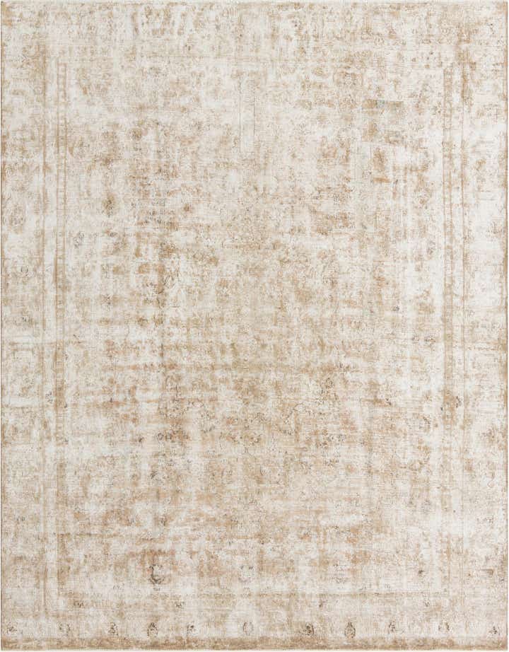 8' 10 x 11' 5 Hand Knotted Ultra Vintage Persian Wool Rug