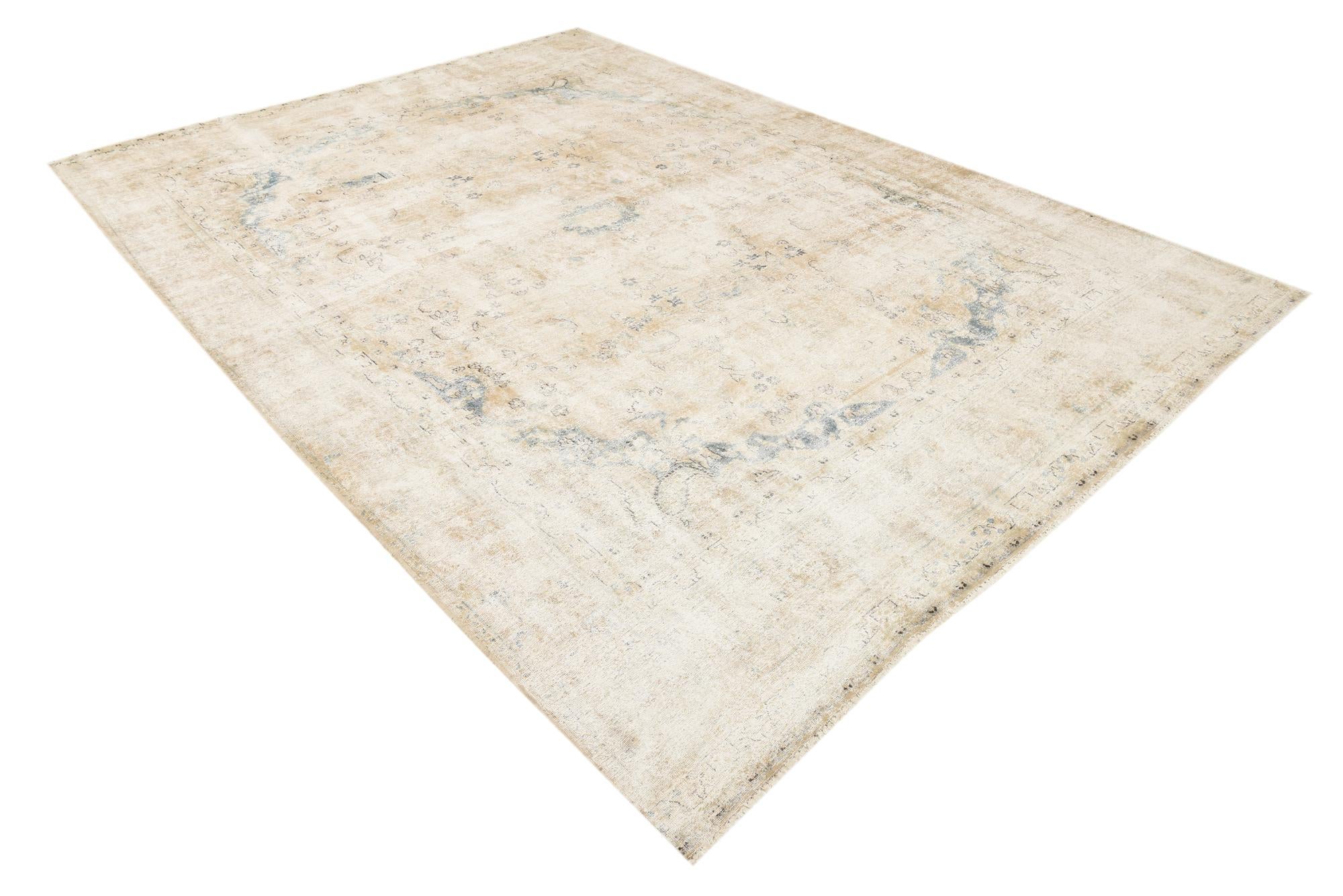 8' 10 x 12' 5 Hand Knotted Ultra Vintage Persian Wool Rug