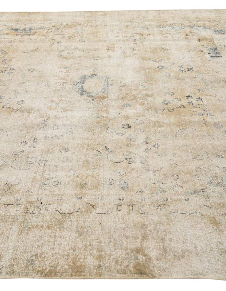 Detail image of 8' 10 x 12' 5  Hand Knotted Ultra Vintage Persian Wool Rug