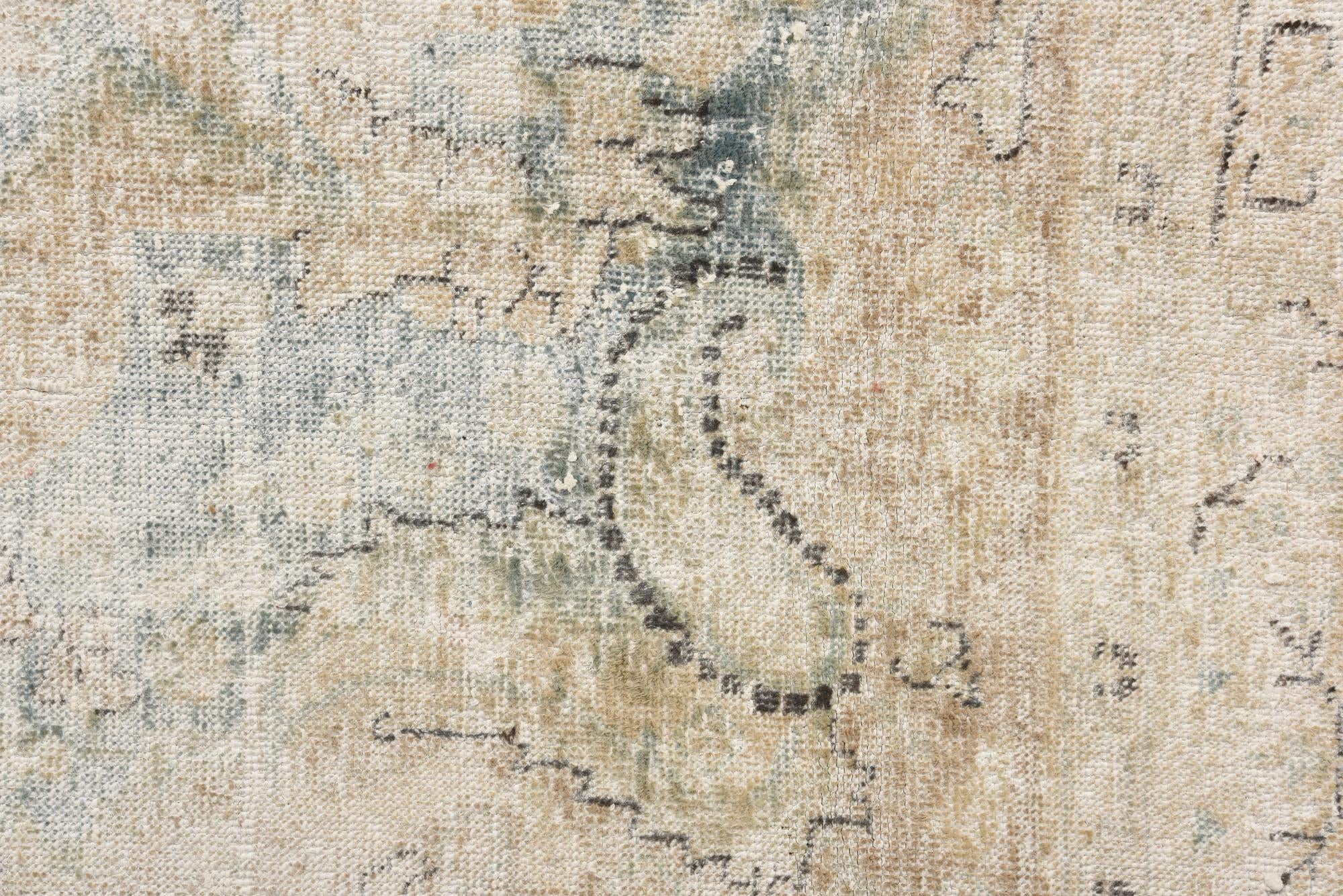 8' 10 x 12' 5 Hand Knotted Ultra Vintage Persian Wool Rug