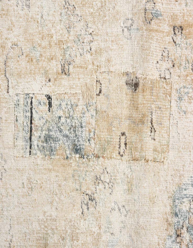 Detail image of 8' 10 x 12' 5  Hand Knotted Ultra Vintage Persian Wool Rug