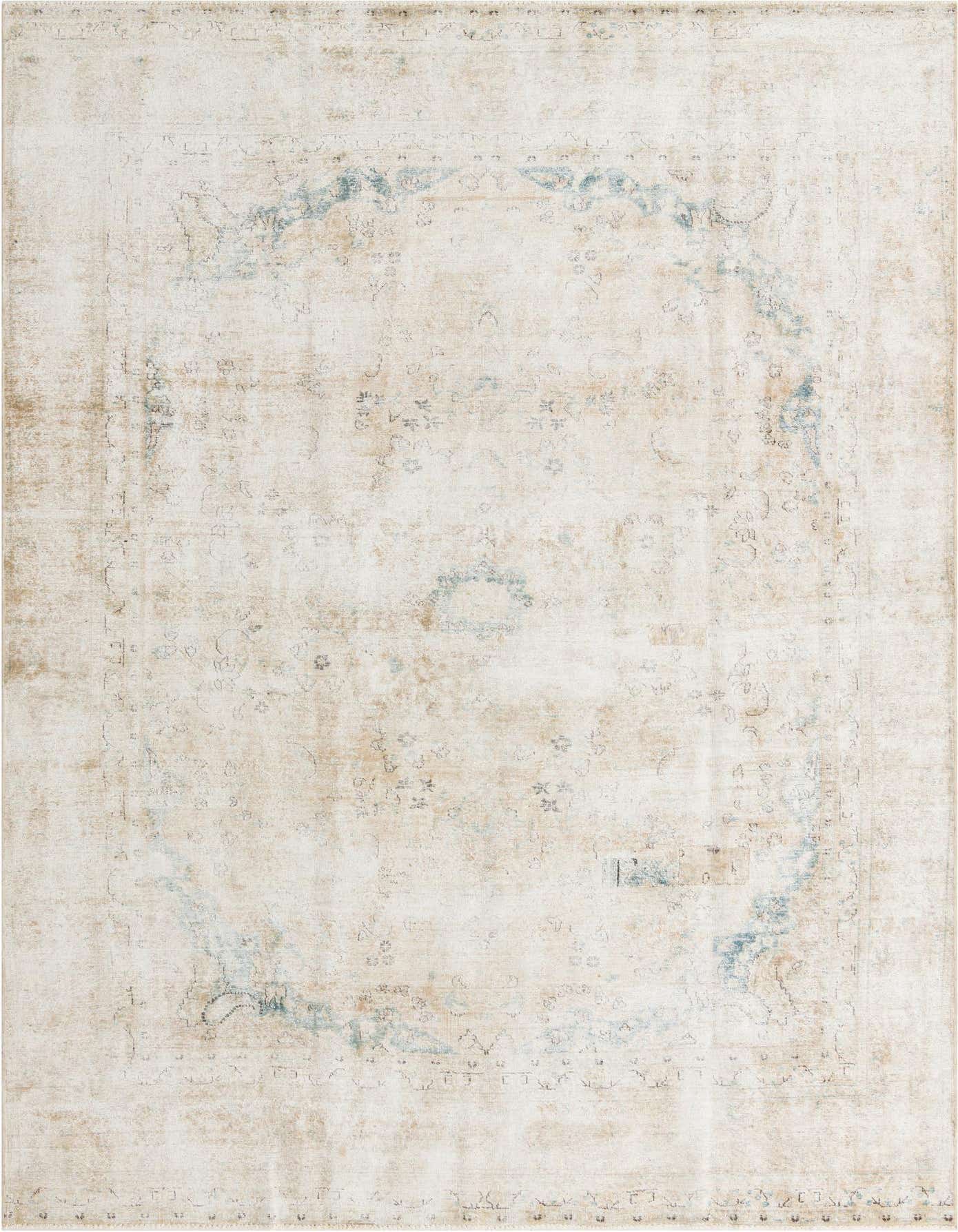 Primary image 8' 10 x 12' 5  Hand Knotted Ultra Vintage Persian Wool Rug