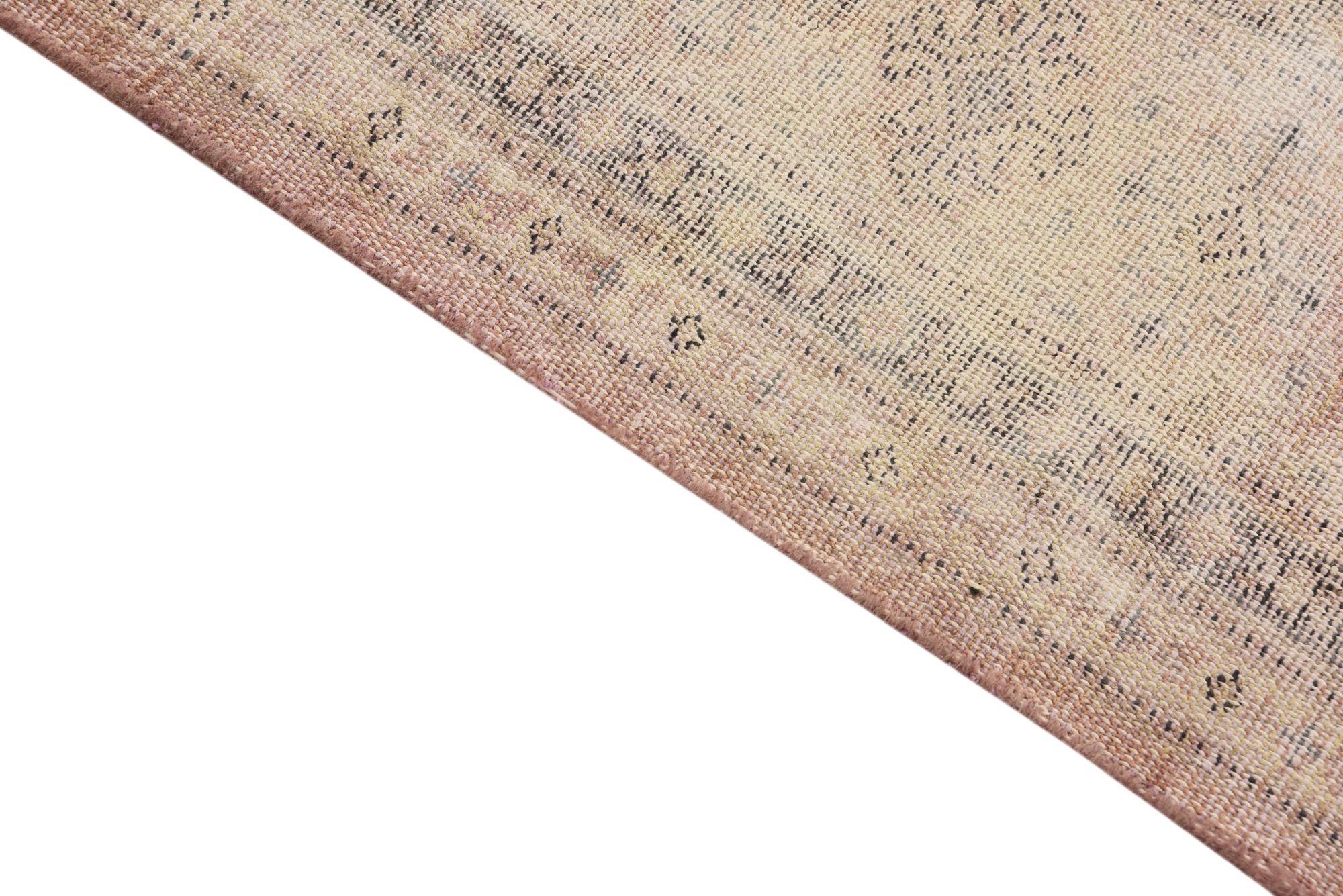 6' 4 x 9' 10 Hand Knotted Ultra Vintage Persian Wool Rug