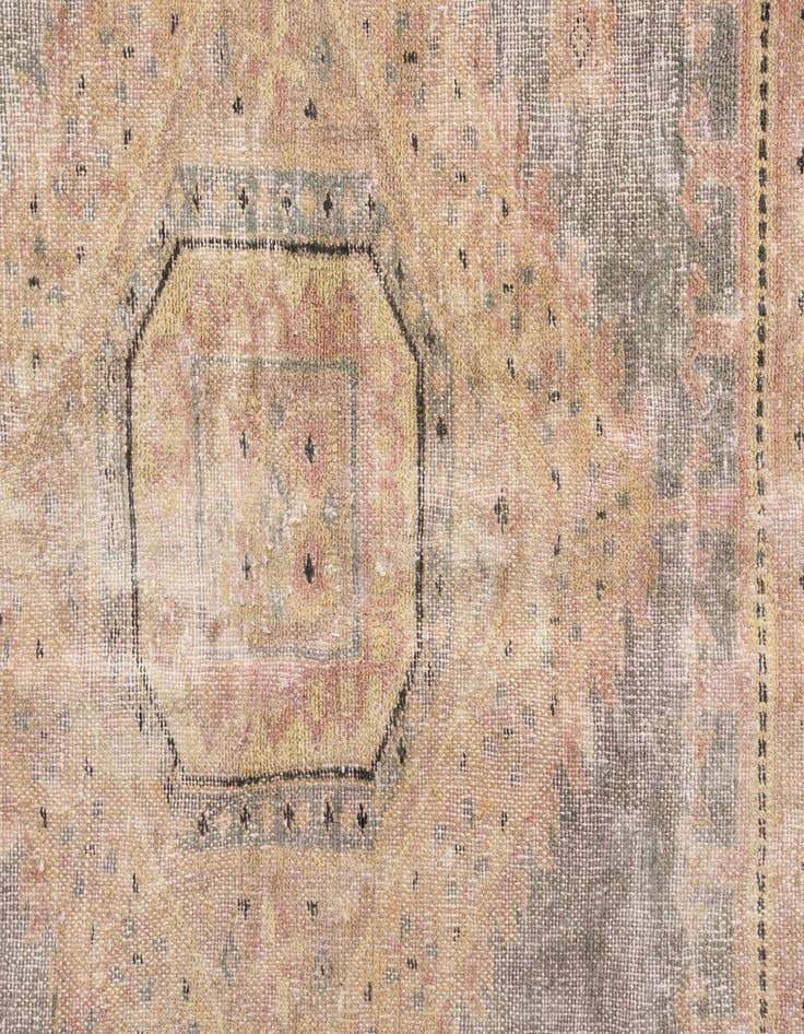 Detail image of 6' 4 x 9' 10  Hand Knotted Ultra Vintage Persian Wool Rug