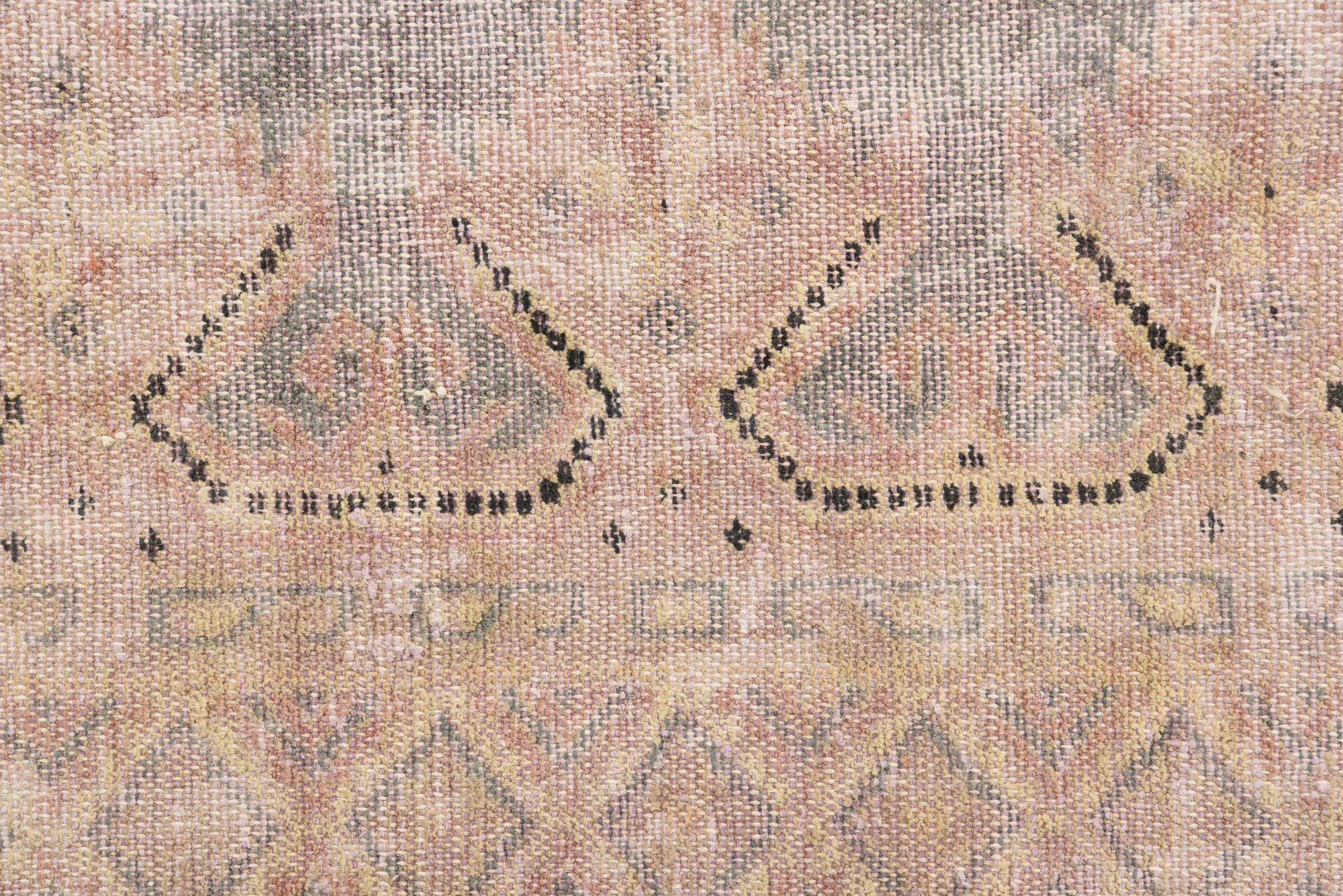 6' 4 x 9' 10 Hand Knotted Ultra Vintage Persian Wool Rug
