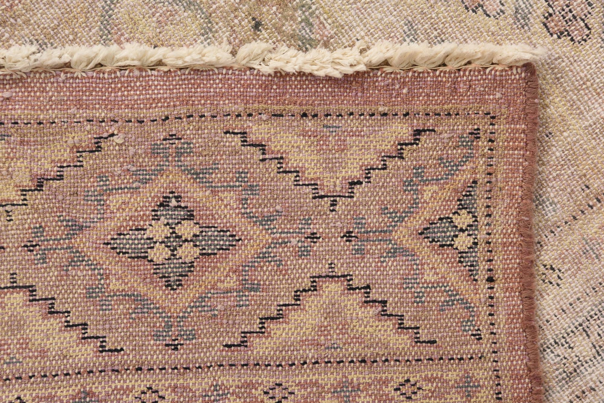 6' 4 x 9' 10 Hand Knotted Ultra Vintage Persian Wool Rug