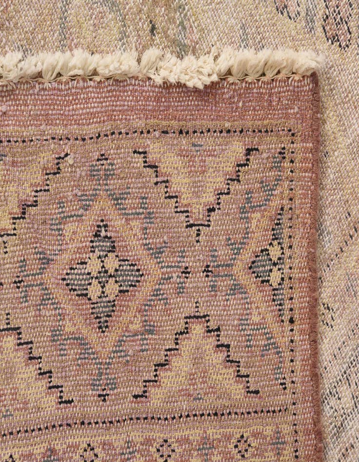 Detail image of 6' 4 x 9' 10  Hand Knotted Ultra Vintage Persian Wool Rug