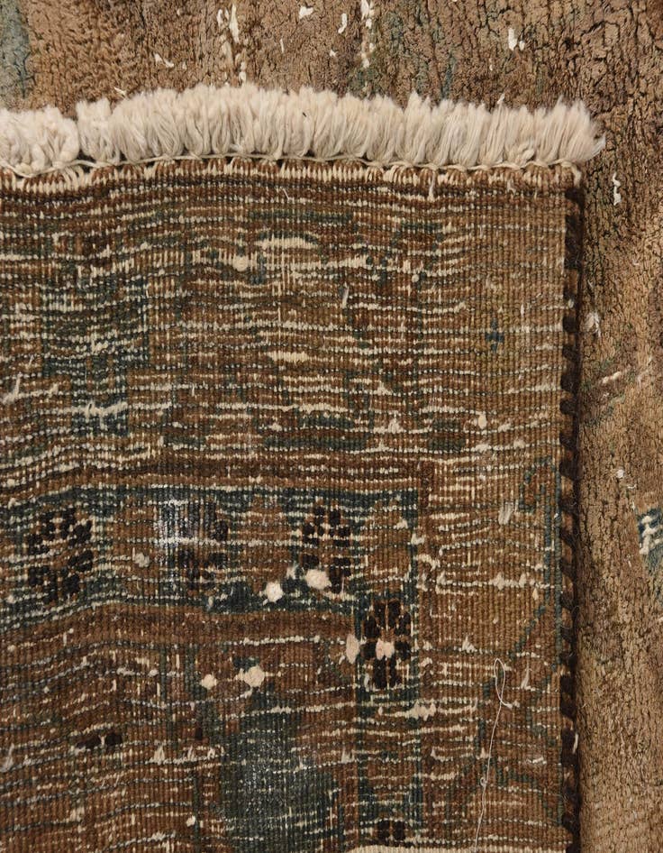 Detail image of 4' 5 x 7' 7  Hand Knotted Ultra Vintage Persian Wool Rug