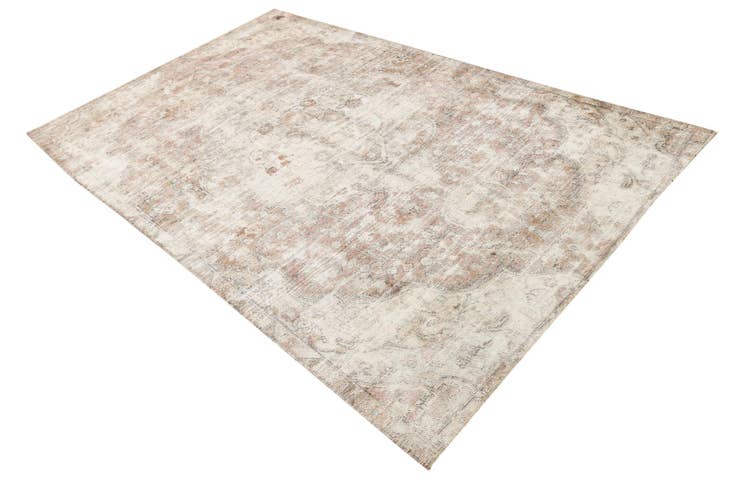 Detail image of 4' 10 x 8' Hand Knotted Ultra Vintage Persian Wool Rug