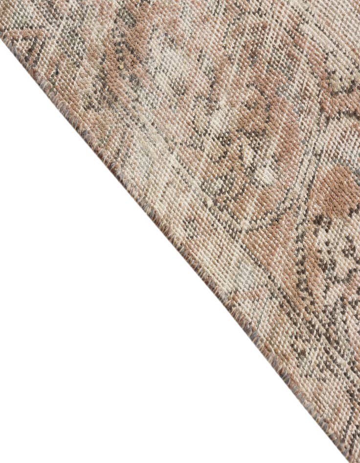 Detail image of 4' 10 x 8'  Hand Knotted Ultra Vintage Persian Wool Rug