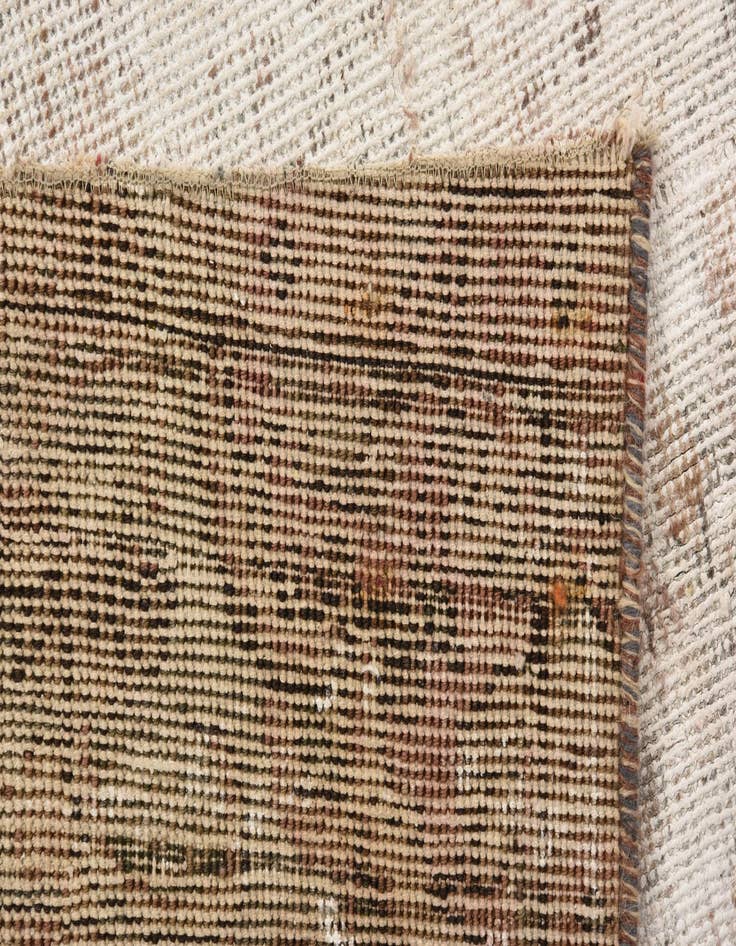 Detail image of 4' 10 x 8'  Hand Knotted Ultra Vintage Persian Wool Rug