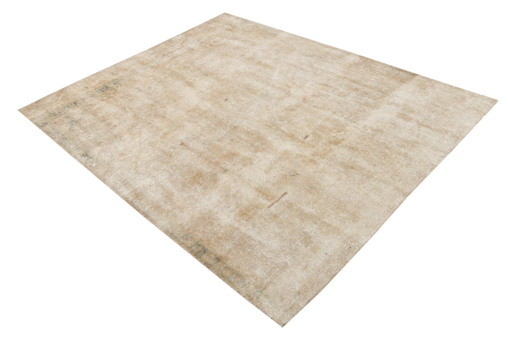 5' 5 x 6' 7 Hand Knotted Ultra Vintage Persian Wool Rug