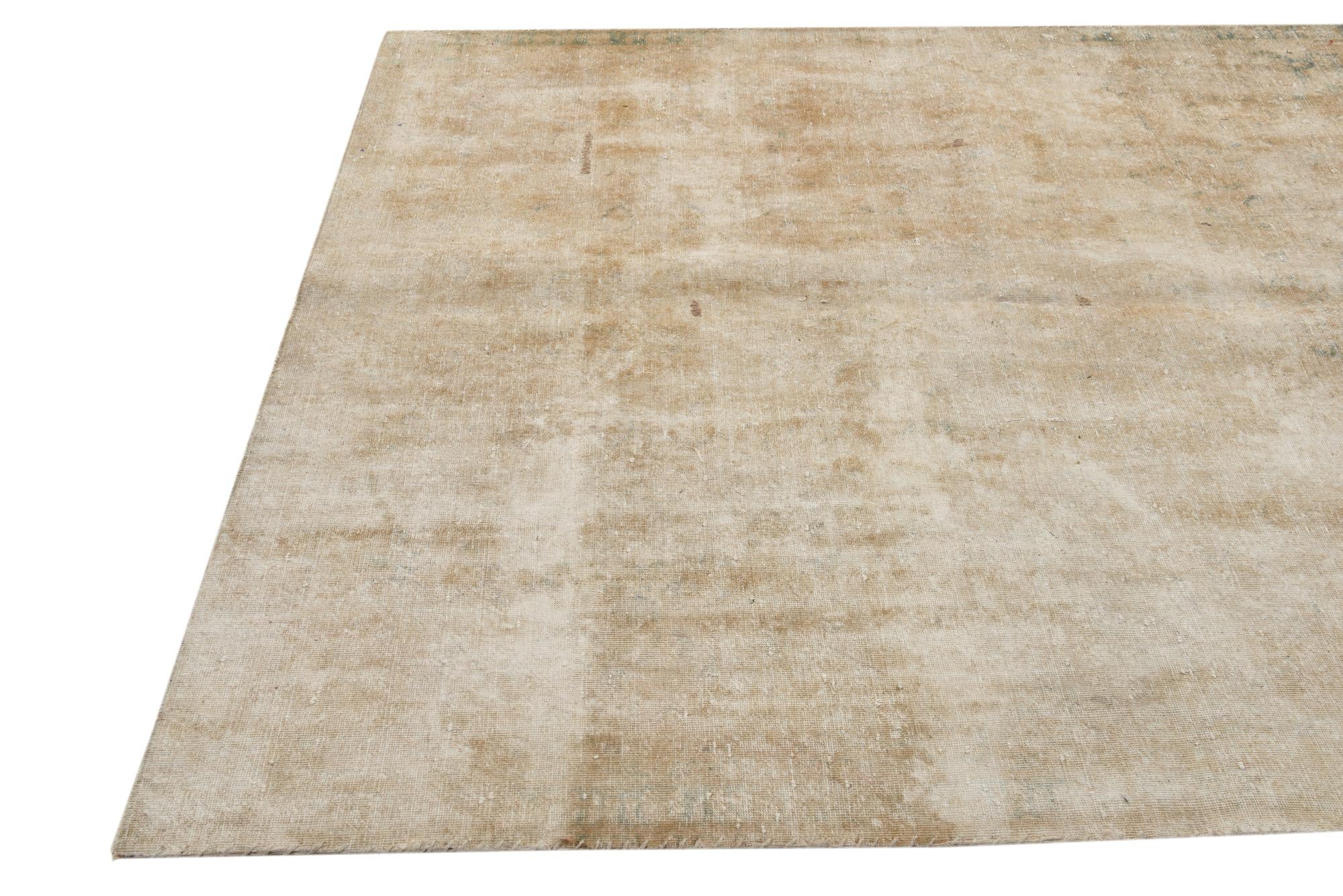 5' 5 x 6' 7 Hand Knotted Ultra Vintage Persian Wool Rug