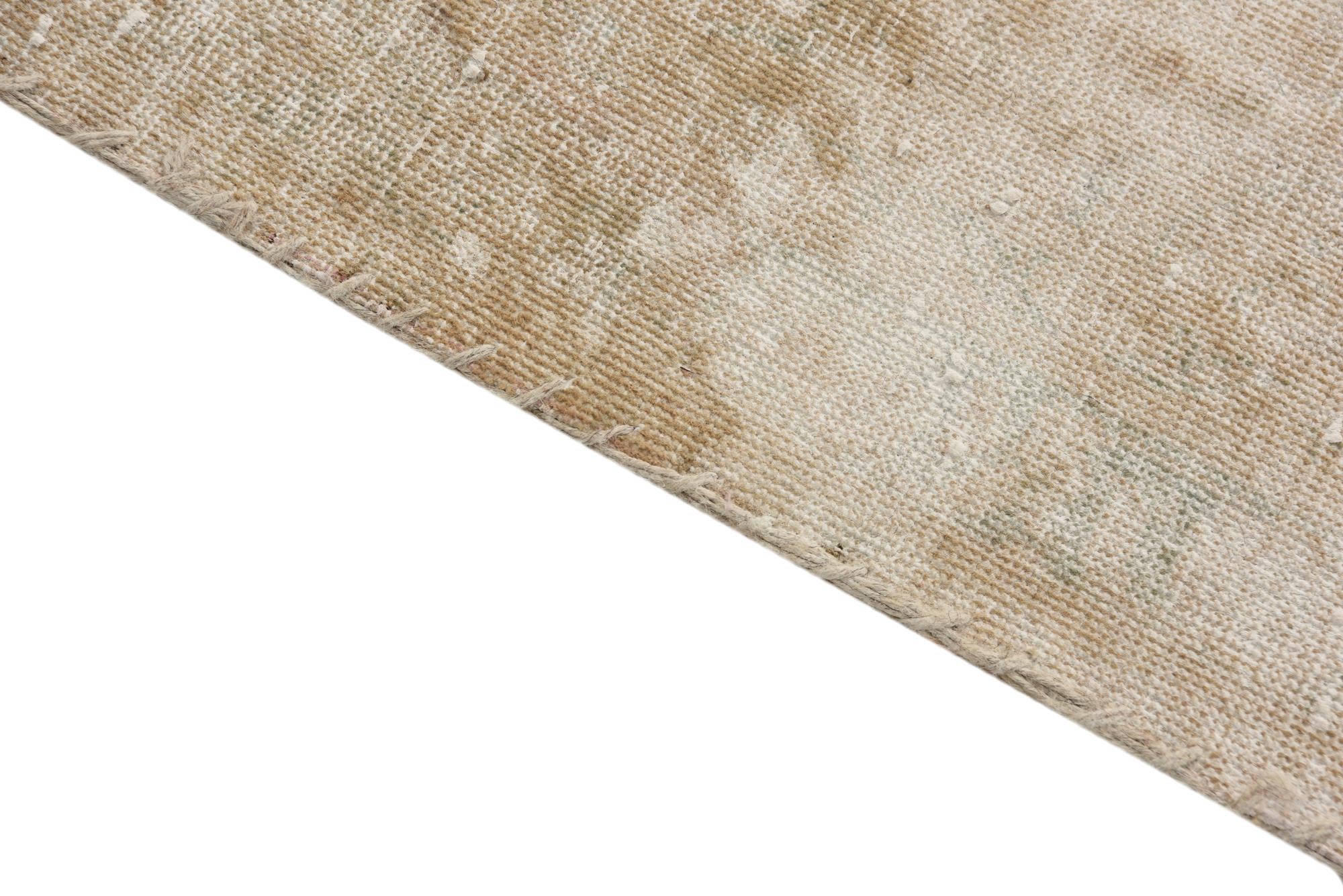 5' 5 x 6' 7 Hand Knotted Ultra Vintage Persian Wool Rug